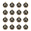 Golden Plated Alloy Charms X-ENAM-S118-02H-2