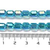 Electroplate Glass Beads Strands EGLA-D030-19L-4