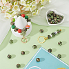 30pcs Round with Camouflage Pattern Silicone Focal Beads SIL-SC0002-03A-4