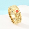 304 Stainless Steel Cubic Zirconia Finger Rings RJEW-F203-03G-02-1
