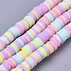 Beadthoven 10 Strands Handmade Polymer Clay Beads Strands CLAY-BT0001-02-1