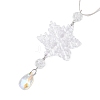 Snowflake Acrylic Hanging Ornaments HJEW-JM02309-5