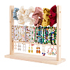 3-Tier Detachable Wooden Bracelet Organizer Display Tower Stands ODIS-WH0043-262B-1