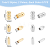 Unicraftale 36Pcs 6 Style 201 & 304 Stainless Steel Cord End STAS-UN0052-71-3