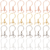 48Pcs 4 Colors 316L Surgical Stainless Steel Hoop Earring Findings STAS-SC0008-51-1