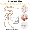 2Pcs 2 Colors Adjustable Alloy Wheat Chain Bag Handles FIND-CN0001-66-2