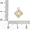 Rack Plating Brass with Cubic Zirconia Pendants KK-Q018-05G-3