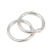 Brass Closed Jump Rings KK-D257-01P-09-2
