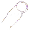 1Pc Polymer Clay with Alloy and Crystal Neck Strap for Eyeglasses AJEW-CN0005-04C-7