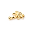Brass Pave Clear Cubic Zirconia Pendants KK-V016-01G-2