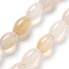 Natural White Agate Beads Strands G-B106-B07-01-1