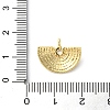 Brass Micro Pave Cubic Zirconia Pendants KK-S513-06A-G-3