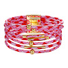 Imitation PU Leather Cord Multi-strand Bracelets for Women Girl WG4D46A-05-1