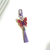 Plastic Butterfly Pendant Decorations PW-WGEC085-05-1