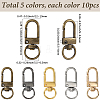 50Pcs 5 Styles Alloy Swivel Clasps FIND-SC0014-81-2