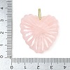 Natural Rose Quartz Carved Pendants G-C276-01G-08-3