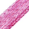 Crackle Transparent Glass Beads Strands GLAA-N068-05A-07-1