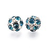 Brass Rhinestone Beads RB-A019-8mm-06S-2