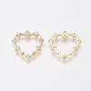 Brass Cubic Zirconia Pendants KK-T038-506A-2