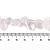 Natural Rose Quartz Nuggets Beads Strands G-B125-A09-01-4