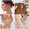 10Pcs 10 Colors Transparent Resin Pendants RESI-TA0004-84-8
