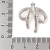 Brass Micro Pave Clear Cubic Zirconia Pendants LS-KK-N256-18P-3