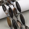 Natural Banded Agate Beads Strands GG-T001-01A-1