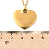 304 Stainless Steel Pendant Necklaces for Women NJEW-U040-02C-G-5