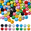 640Pcs 16 Colors Schima Wood Beads WOOD-DC0001-39-1