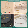 32Pcs 2 Colors 304 Stainless Steel Cable Chain Bracelet Making MAK-ME0001-11-4