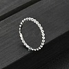 925 Streling Silver Plain Band Rings RJEW-P164-01C-P-1