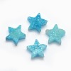 Electroplate Natural Druzy Quartz Charms G-P382-I16-1