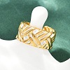 304 Stainless Steel Adjustable Enamel Cuff Rings for Women LS-RJEW-A074-06G-3