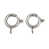 304 Stainless Steel Spring Ring Clasps STAS-B095-05E-P-1