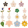 SUNNYCLUE 120Pcs 15 Style Alloy Enamel Pendants ENAM-SC0003-31-1