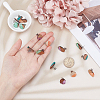 SUNNYCLUE Transparent Resin & Walnut Wood Stud Earring Findings MAK-SC0001-08P-3