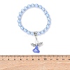 Lovely Wedding Dress Angel Bracelets for Kids BJEW-JB00727-01-3