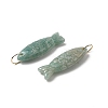 Natural Amazonite Carved Pendants G-G314-01G-06-2