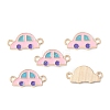 Alloy Pink Enamel Connector Charms ENAM-CJC0019-01F-1