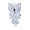 Tibetan Style Alloy Owl Big Pendants for Halloween PALLOY-J377-56P-NR-1