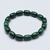 Natural Malachite Stretch Bracelets BJEW-F327-01-2