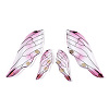 Transparent Epoxy Resin Pave Rhinestone Big Pendants RESI-TAC0021-97A-2