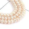 Pearl Beaded Three Tiered Necklaces NJEW-Q292-01-3