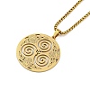 201 Stainless Steel Pendant Necklaces for Man NJEW-Q336-04B-G-1