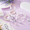 160Pcs 10 Style ABS Plastic Imitation Pearl Beads & Transparent & Opaque Acrylic Beads FIND-SW0001-31-7