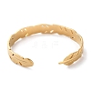 304 Stainless Steel Cuff Bangles for Women LS-BJEW-K263-05G-07-3