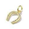 Brass Micro Pave Claer Cubic Zirconia Charms KK-H475-44G-2