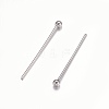 Tarnish Resistant 304 Stainless Steel Ball Head Pins STAS-O105-04-0.6x18mm-2