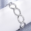 304 Stainless Steel Cuff Bangles for Women BJEW-D306-02P-4