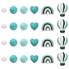 26Pcs Food Grade Eco-Friendly Silicone Beads SIL-YW0002-42A-1